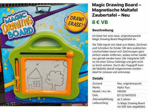 Magic drawing board - magic, –