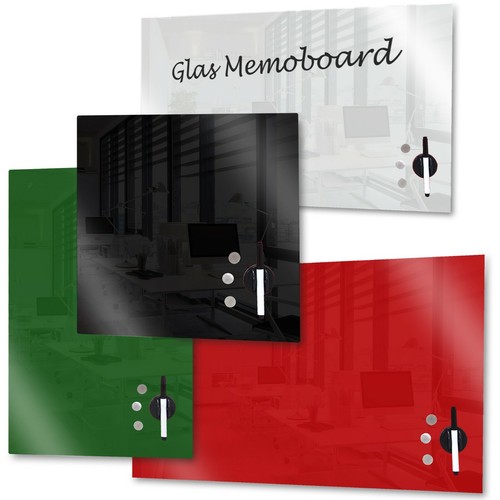 Glas memoboard magnettafel - glas,